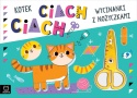 Wycinanki z nożyczkami dla dzieci nauka wycinania kotek książeczka