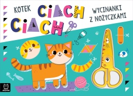 Wycinanki z nożyczkami dla dzieci nauka wycinania kotek książeczka