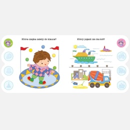Zestaw Quiz Malucha 3 sztuki książeczka z naklejkami 3+ Piesek Kotek Kaczka