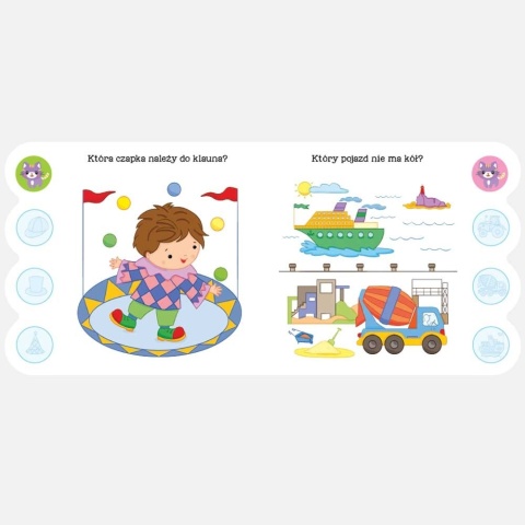 Zestaw Quiz Malucha 3 sztuki książeczka z naklejkami 3+ Piesek Kotek Kaczka