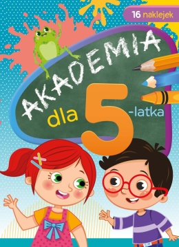 Akademia dla 5 latka książka dla dzieci z naklejkami nauka i zabawa 5+