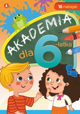 Akademia dla 6-latka 16 naklejek ćwiczenia edukacja przedszkolna Skrzat