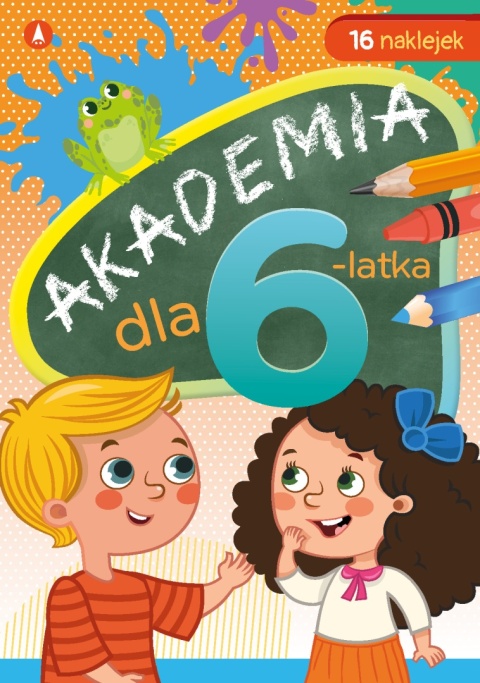 Akademia dla 6-latka 16 naklejek ćwiczenia edukacja przedszkolna Skrzat