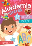 Akademia literek nauka liter 32 naklejki ćwiczenia dla dzieci 4+ Skrzat