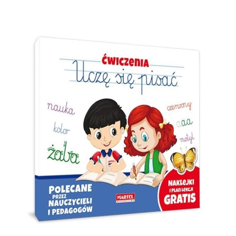 Ćwiczenia do nauki pisania dla dzieci Uczę się pisać naklejki Martel