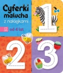 Cyferki malucha z naklejkami od 4 lat książka edukacyjna dla dzieci 4+