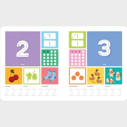 Cyferki malucha z naklejkami od 4 lat książka edukacyjna dla dzieci 4+