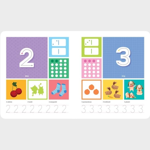 Cyferki malucha z naklejkami od 4 lat książka edukacyjna dla dzieci 4+