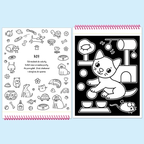 Dotykaj i koloruj W domu welurkowa kolorowanka książka dla dzieci 4+