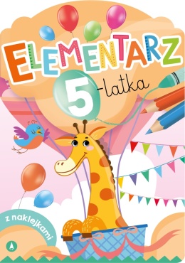 Elementarz 5 latka książka edukacyjna z naklejkami dla przedszkolaka