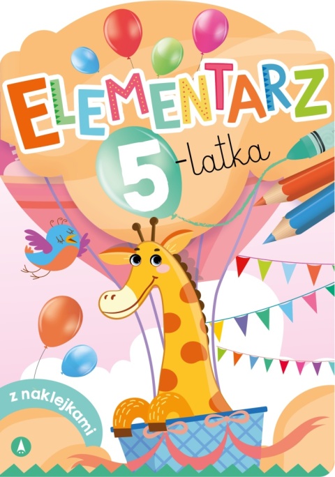 Elementarz 5 latka książka edukacyjna z naklejkami dla przedszkolaka