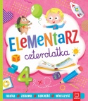 Elementarz czterolatka nauka zabawa naklejki książka dla dzieci i nauki