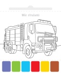 Farbki i pędzelek Pojazdy malowanka wodna książka dla dzieci i zabawy
