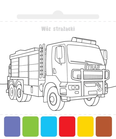 Farbki i pędzelek Pojazdy malowanka wodna książka dla dzieci i zabawy