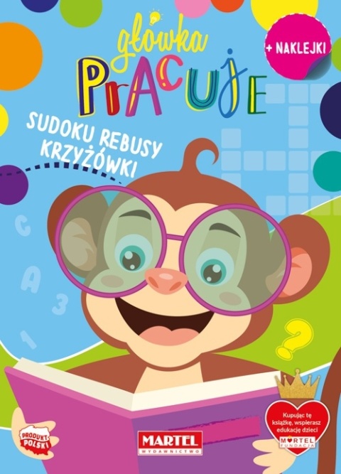Główka pracuje sudoku rebusy krzyżówki zadania logiczne Martel