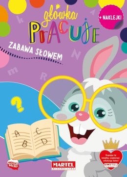 Główka pracuje zabawa słowem nauka liter naklejki Dragon Martel