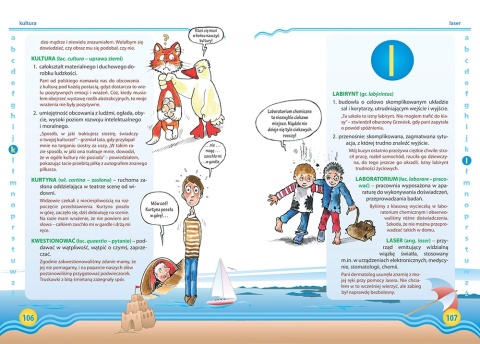 Ilustrowany słownik wyrazów obcych dla dzieci książka edukacyjna Greg