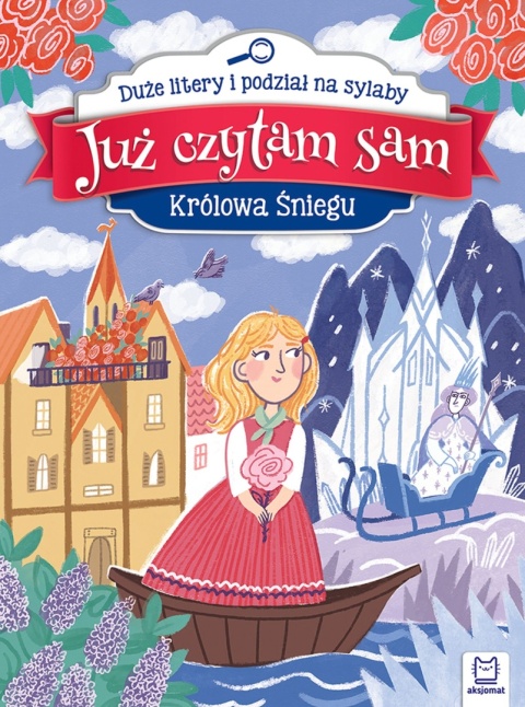 Już czytam sam Królowa Śniegu duże litery sylaby książka dla dzieci