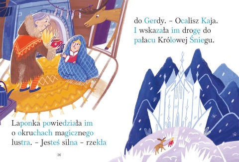 Już czytam sam Królowa Śniegu duże litery sylaby książka dla dzieci