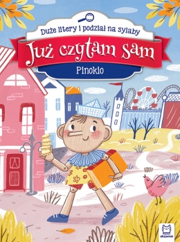 Już czytam sam Pinokio duże litery sylaby książka do nauki czytania