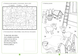 Kaligrafia cyferki dla dzieci książeczka edukacyjna z naklejkami