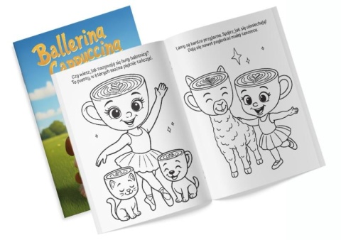 Kolorowanka Ballerina Cappuccina i zwierzaki Malowanka