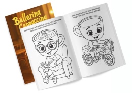 Kolorowanka Ballerina Cappuccina naklejki baletnica Martel Malowanka