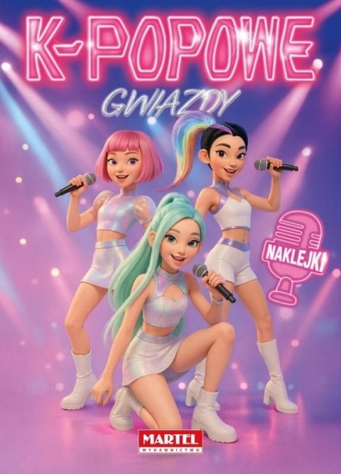 Kolorowanka K-Pop gwiazdy stylizacja naklejki moda Martel Malowanka