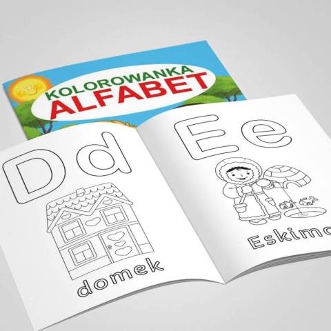 Kolorowanka Nauka alfabetu dla dzieci książeczka litery A4 32 strony