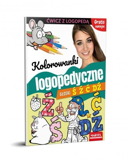 Kolorowanka logopedyczna ćwiczenia wymowy Głoski Ś Ź Ć DŹ Martel 16s