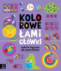 Kolorowe łamigłówki dla dzieci 7 lat zadania logiczne książka edukacyjna