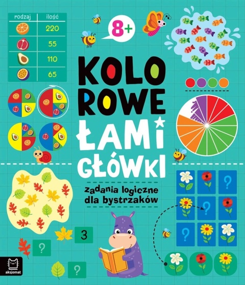 Kolorowe łamigłówki zadania logiczne edukacyjne dla dzieci od 8 lat