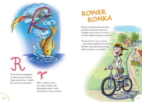 Książeczka Abecadło wierszyki o literkach nauka pisania GREG twarda