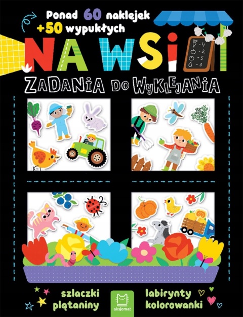 Książeczka edukacyjna łamigłówki naklejki 3D wypukłe zadania dla dzieci