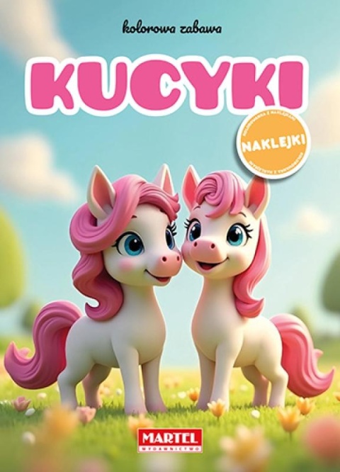 Kucyki kolorowanka dla dzieci książka edukacyjna z naklejkami 16 str