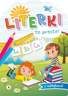 Literki to proste dla dzieci książeczka edukacyjna z naklejkami