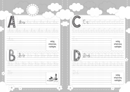 Literki to proste dla dzieci książeczka edukacyjna z naklejkami