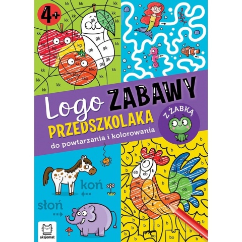 Logopedia ćwiczenia mowy Logozabawy kolorowanka żabka Aksjomat miękka