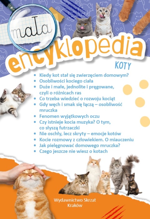 Mała encyklopedia Koty książka edukacyjna fakty ciekawostki dla dzieci