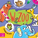 Mały miś koloruje W zoo kolorowanka z naklejkami dla dzieci 4 6 lat