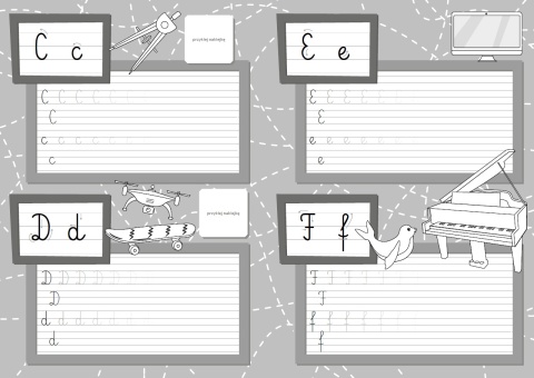 Moje pierwsze literki dla dzieci książeczka edukacyjna naklejki