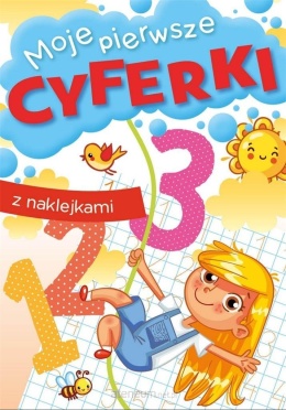 Nauka cyferek dla dzieci 5 lat książeczka z naklejkami i kolorowaniem