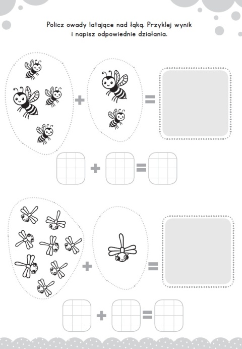 Nauka cyferek dla dzieci 5 lat książeczka z naklejkami i kolorowaniem