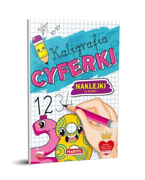 Nauka pisania cyferek kaligrafia cyfry zadania Martel miękka 32s