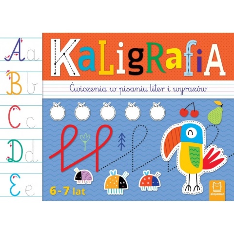 Nauka pisania kaligrafia ćwiczenia litery wyrazy Aksjomat miękka