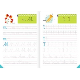 Nauka pisania szlaczki kaligrafia litery wyrazy Aksjomat miękka 2025