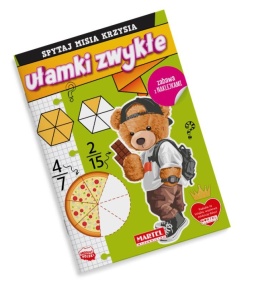 Nauka ułamków ułamki zwykłe naklejki Spytaj Misia Krzysia Martel 16s