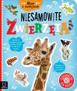 Niesamowite zwierzęta album z naklejkami ciekawostki edukacyjne dla dzieci