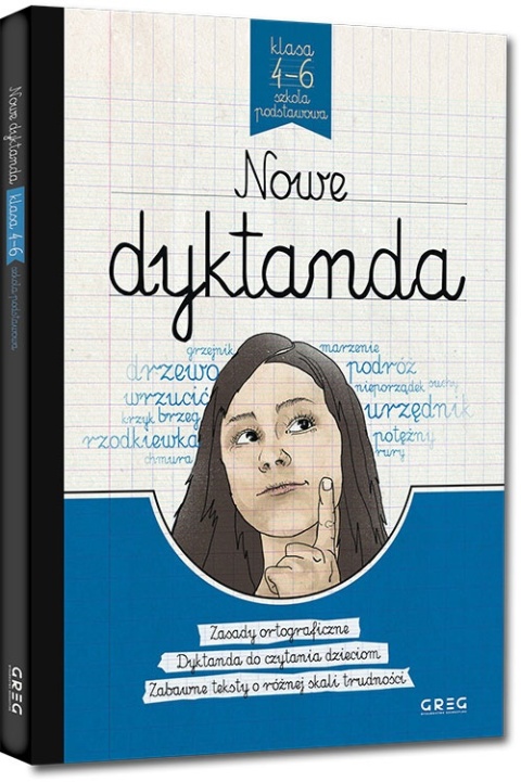 Nowe dyktanda klasy 4 6 książka ortografia szkoła podstawowa 180 str