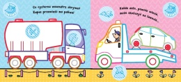 Pojazdy w podróży kolorowanka z naklejkami dla dzieci papierowa zabawka